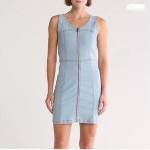 bebe Light Blue Denim Mini Dress